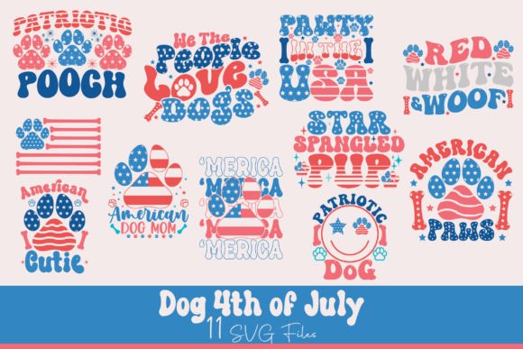 4th of July Dog Mom SVG Bundle