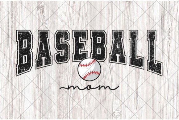 Baseball Mama PNG Baseball Mom SVG Retro Graphics and T-Shirt Designs