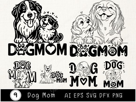 Dog Mom Svg Dog Mama Shirt Design Review