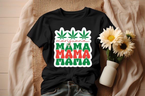 Marijuana Mama Sticker Design Graphics and T-Shirt Designs Review