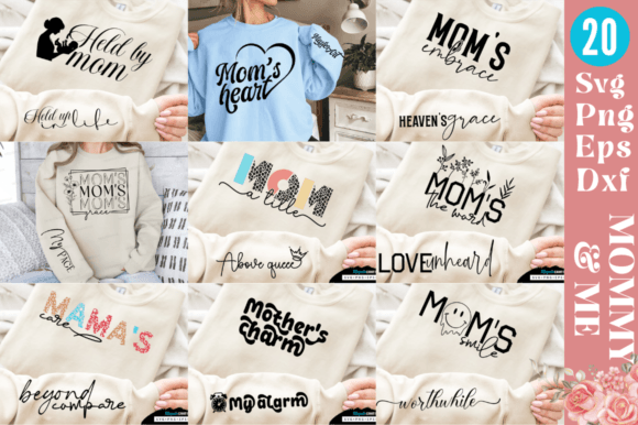 Mommy Me SVG Bundle, Mom Svg Bundle: Graphics and T-Shirt Designs Review