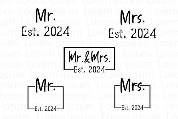 Mr. and Mrs Bundle Graphics and T-Shirt Designs