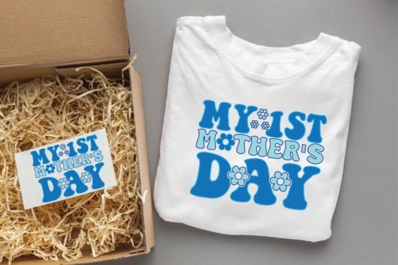 My 1st Mothers Day Mom Svg Png Design Graphics and T-Shirt Designs