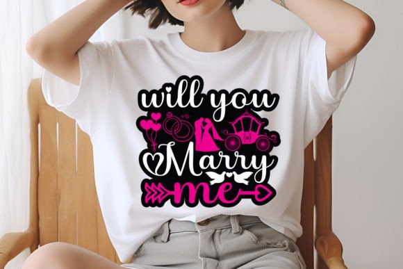 Will You Marry Me Sticker Design Graphics and T-Shirt Designs